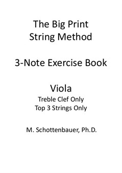 3-Note Exercises: Viola (Treble Clef Only)