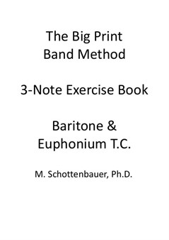 3-Noten Übung: Bariton und Euphonium (3-Ventil) Violinschlüssel
