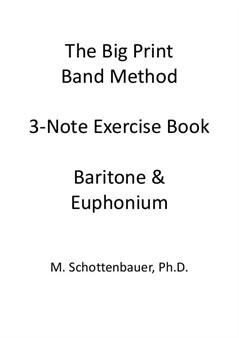 3-Noten Übung: Bariton und Euphonium (3-Ventil) Tenorschlüssel