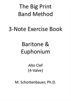 3-Note Exercises: Baritone & Euphonium (4-Valve) Alto Clef