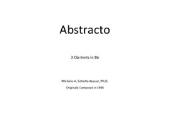 Abstracto for Clarinet Trio