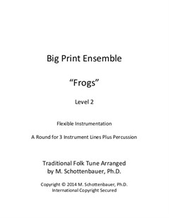 Big Print Ensemble (Level 2): Frogs for Flexible Instrumentation
