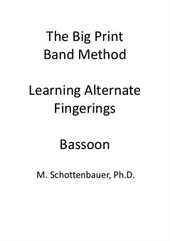 Alternative Fingersätze Lernen: Fagott