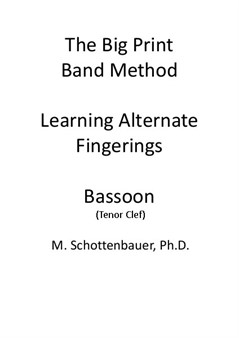 Alternative Fingersätze Lernen: Fagott (Tenorschlüssel)