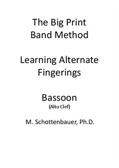 Alternative Fingersätze Lernen: Fagott (Altschlüssel)