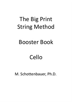 The Big Print String Method Booster Book: Cello