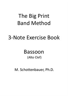 3-Note Exercises: Bassoon (Alto Clef)