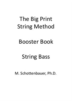 The Big Print String Method Booster Book: String Bass