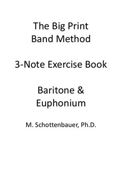 3-Noten Übung: Bariton und Euphonium (3-Ventil)