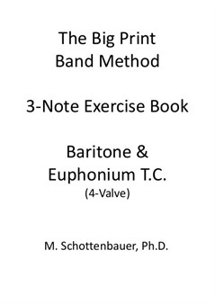 3-Noten Übung: Bariton und Euphonium (4-Ventil) Violinschlüssel