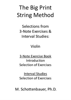 Auswahl aus 3-Noten Übung & Intervall Studie: Violine