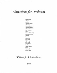 Variationen für Orchester