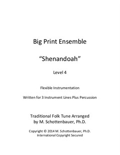 Big Print Ensemble (Level 4): Shenandoah for Flexible Instrumentation