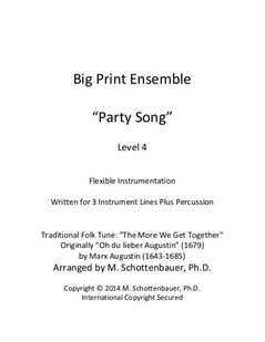 Big Print Ensemble (Level 4): Party Song for Flexible Instrumentation