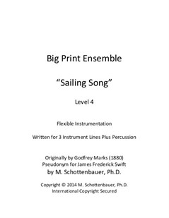 Big Print Ensemble (Level 4): Sailing Song for Flexible Instrumentation